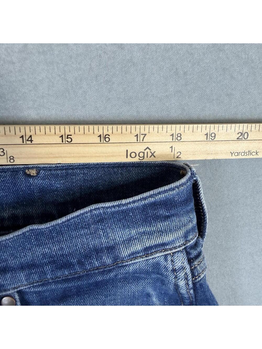 Wrangler Retro Jeans Mens 36x30 Blue Medium Wash Slim Bootcut Cowboy Denim - Picture 7 of 8
